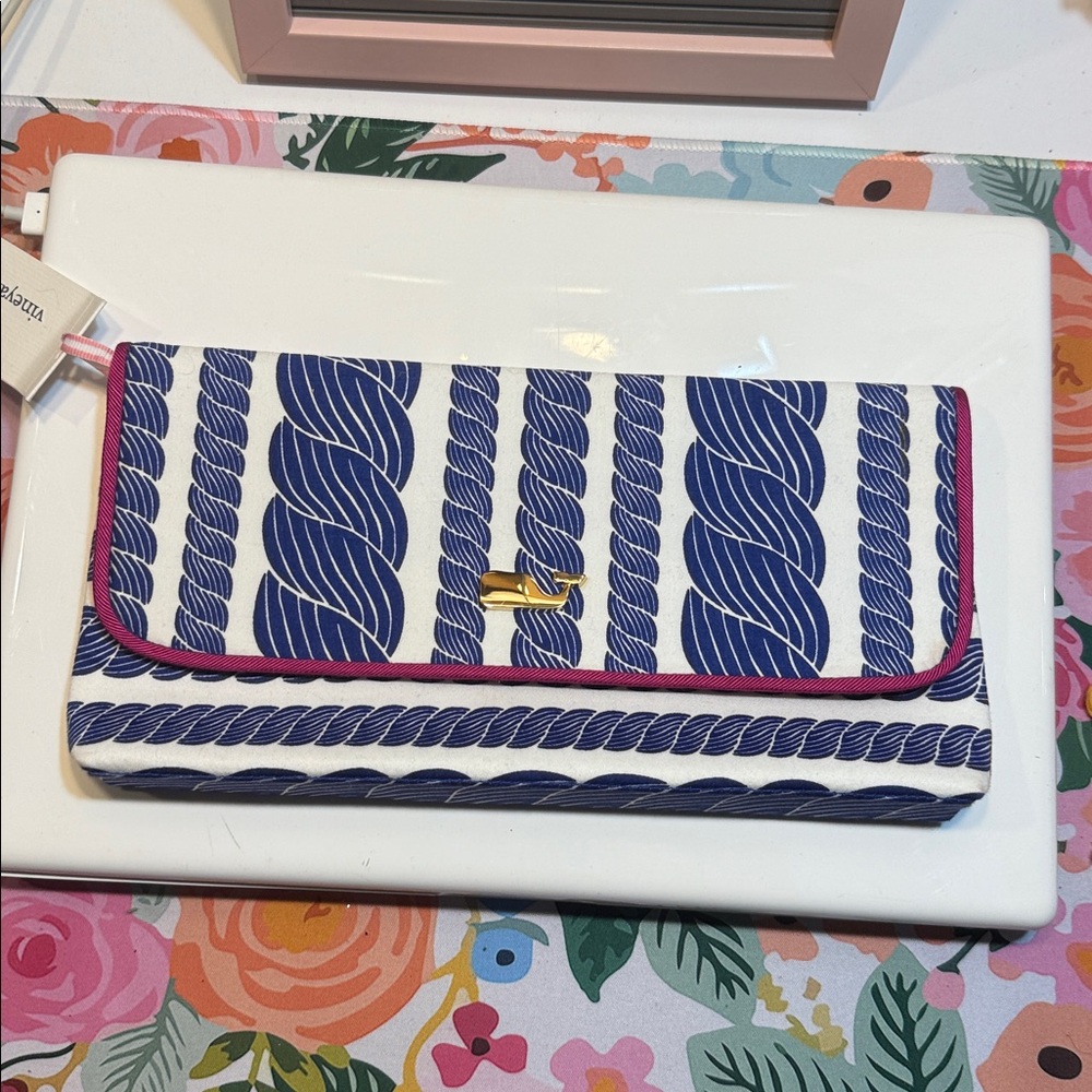 Vineyard Vines Pink Interior Wallet